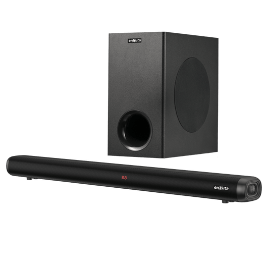 Barra de Sonido con Subwoofer Bluetooth, 1.600 Watts – BSENX29160 – ENXUTA