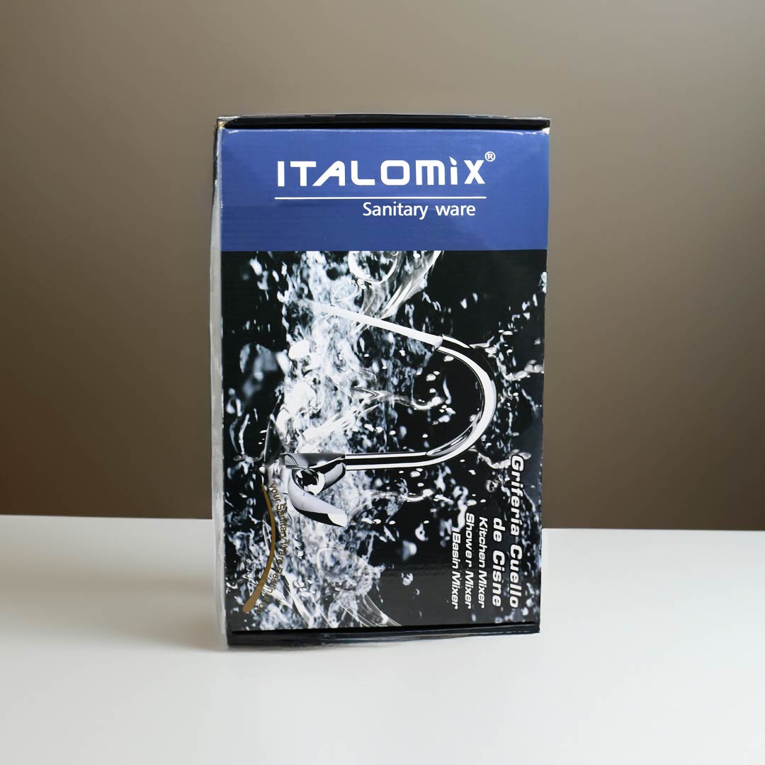 CANILLA NEGRA ALTA PARA LAVATORIO ITALOMIX LH-3320