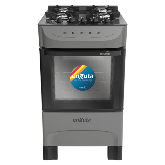 Cocina Multigas – Mesada de vidrio negro – CENXV27543T – Enxuta