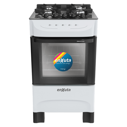 Cocina Multigas – Mesada de vidrio negro – CENXV27543W – Enxuta