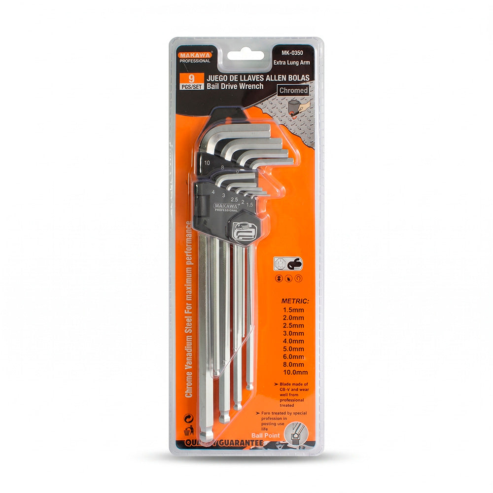 LLAVE ALLEN 9PZ TIPO BOLA MAKAWA MK-0350