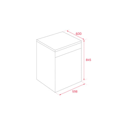 Lavavajillas TEKA inox. DFS 76850