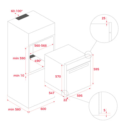 SteamGourmet HLB 8550 SC Horno TEKA con función especial para cocinar al vapor