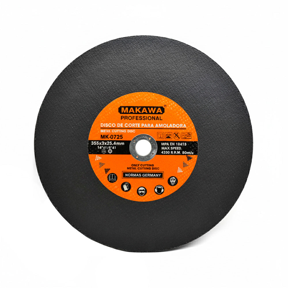 DISCO CORTE METAL 14″ 3MM MAKAWA MK-0725