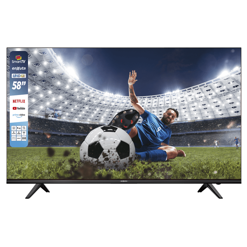 Smart TV 58″ Ultra HD 4K – LEDENX1258SDF4KW – Enxuta – WebOS Hub