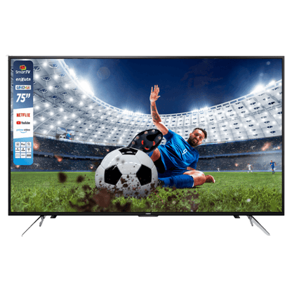 Smart TV LED 75″ Ultra HD 4K – LEDENX1275SDF4KW – Enxuta – WebOS Hub