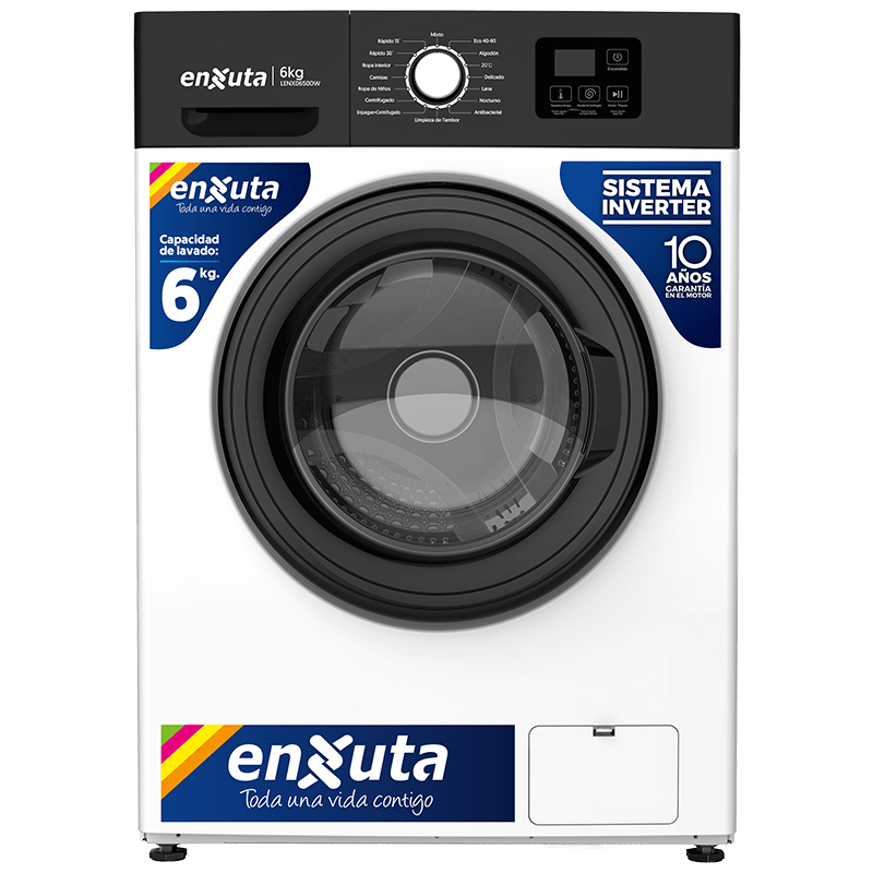 Lavarropas Carga Frontal Inverter – LENX0650DW – Enxuta