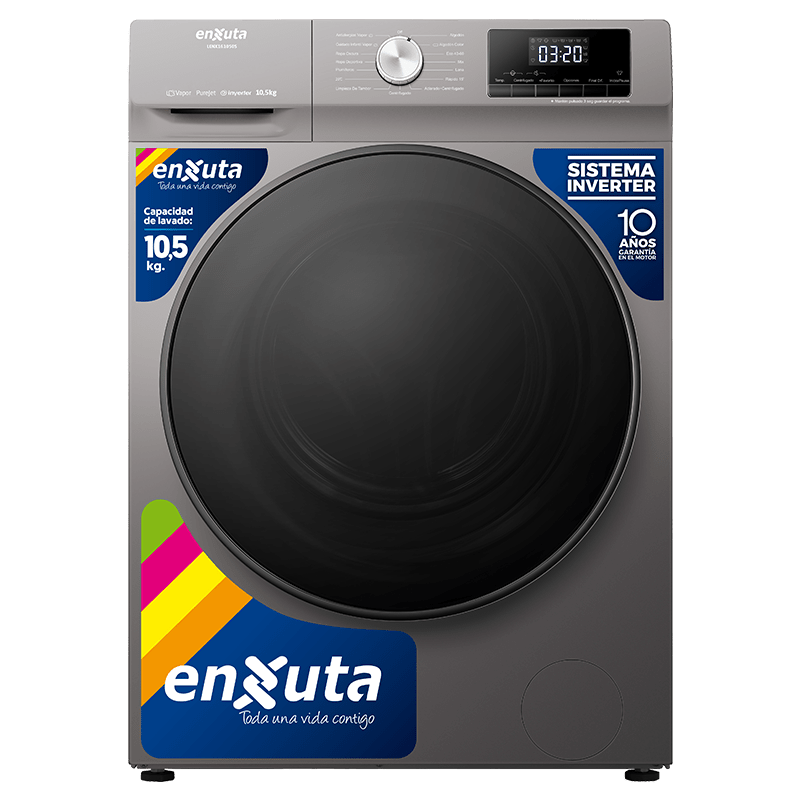 Lavarropas Carga Frontal Inverter – LENX161050S – Enxuta