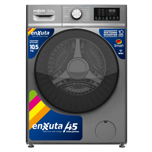 Lavarropas Smart Carga Frontal Inverter – LENXS01050T-1 – Enxuta