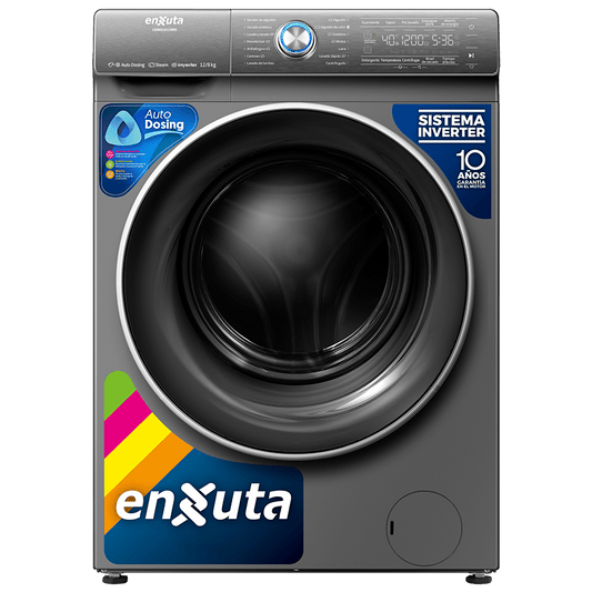 Lavasecarropas 12 kg Inverter – Carga frontal – LSENX161280S – Enxuta