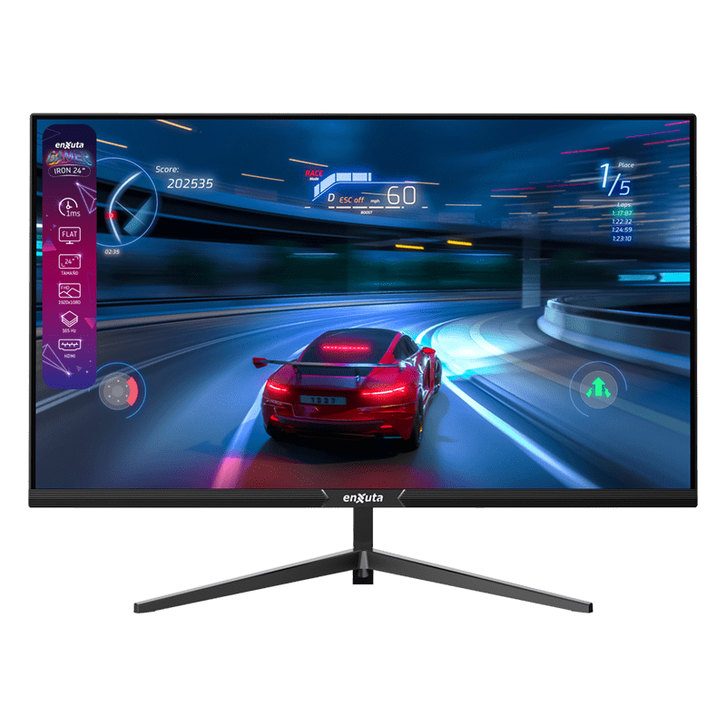 Monitor Gamer IRON 24” Full HD Flat – MGIENX2824-165F – ENXUTA
