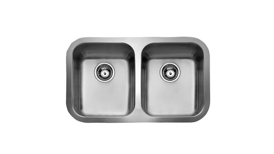 Lavaplatos bajo encimera de 2 cubetas.