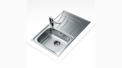 UNIVERSO 79 1C 1E Fregadero encastrado y reversible de una cubeta en 45 cm