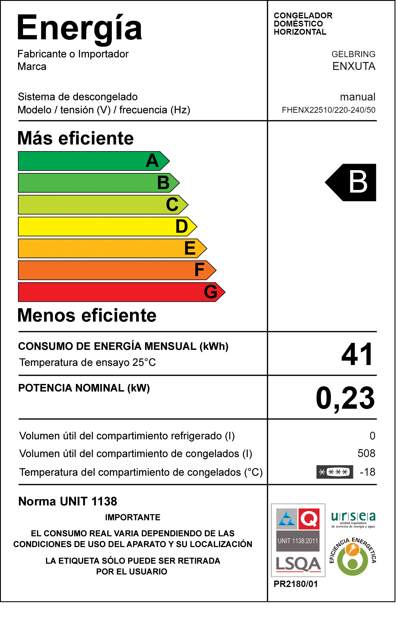 FREEZER HORIZONTAL – FHENX22510 – ENXUTA