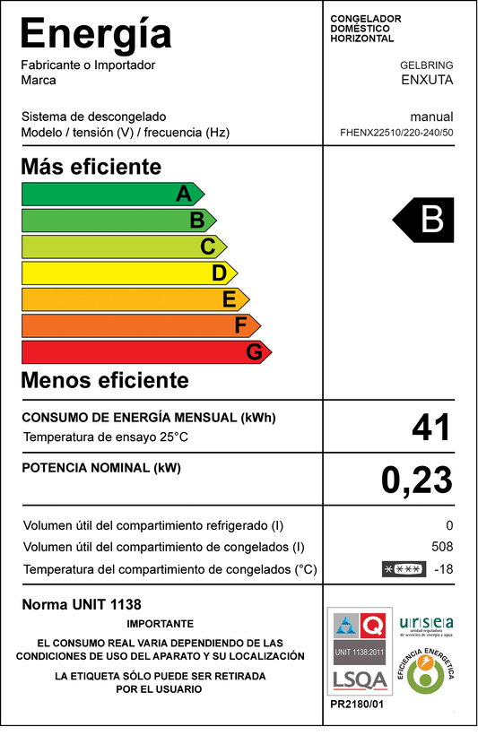 FREEZER HORIZONTAL – FHENX22510 – ENXUTA
