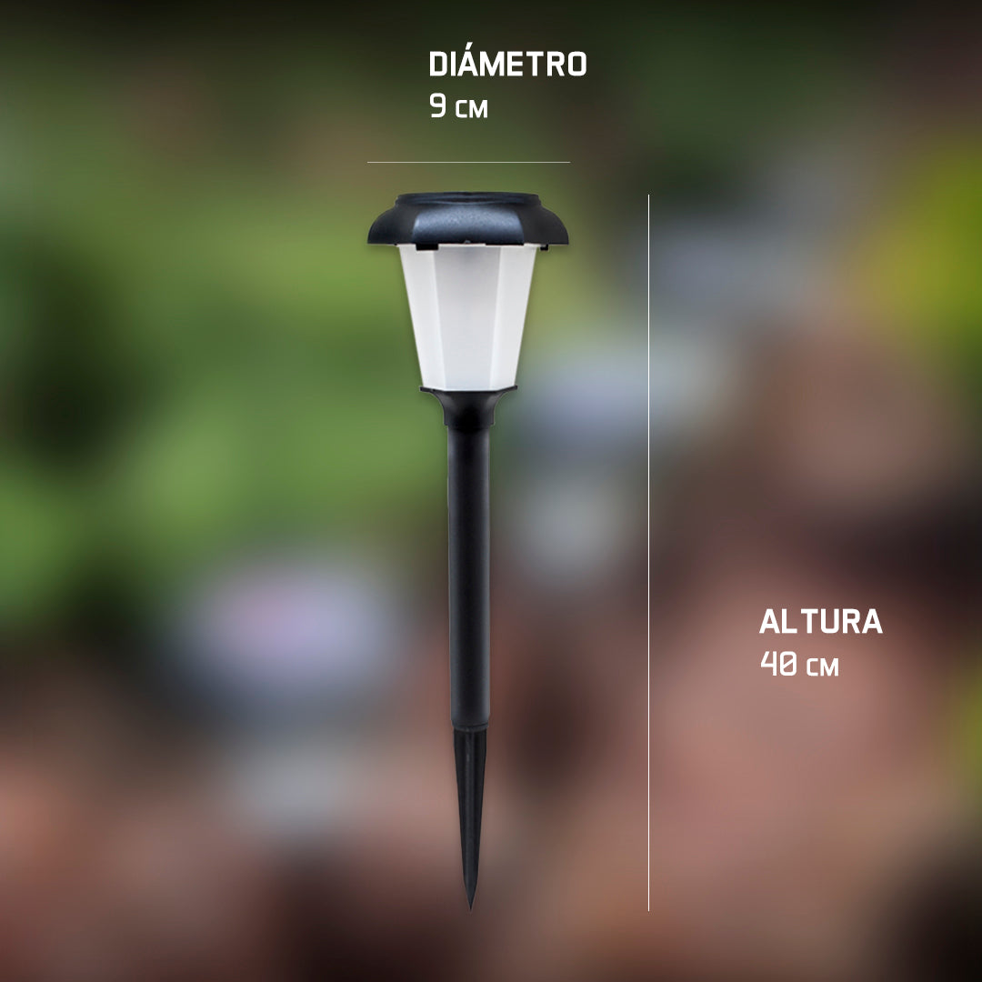 FAROL CAMINERO SOLAR TIPO FAROLITO PLASTICO LH2815