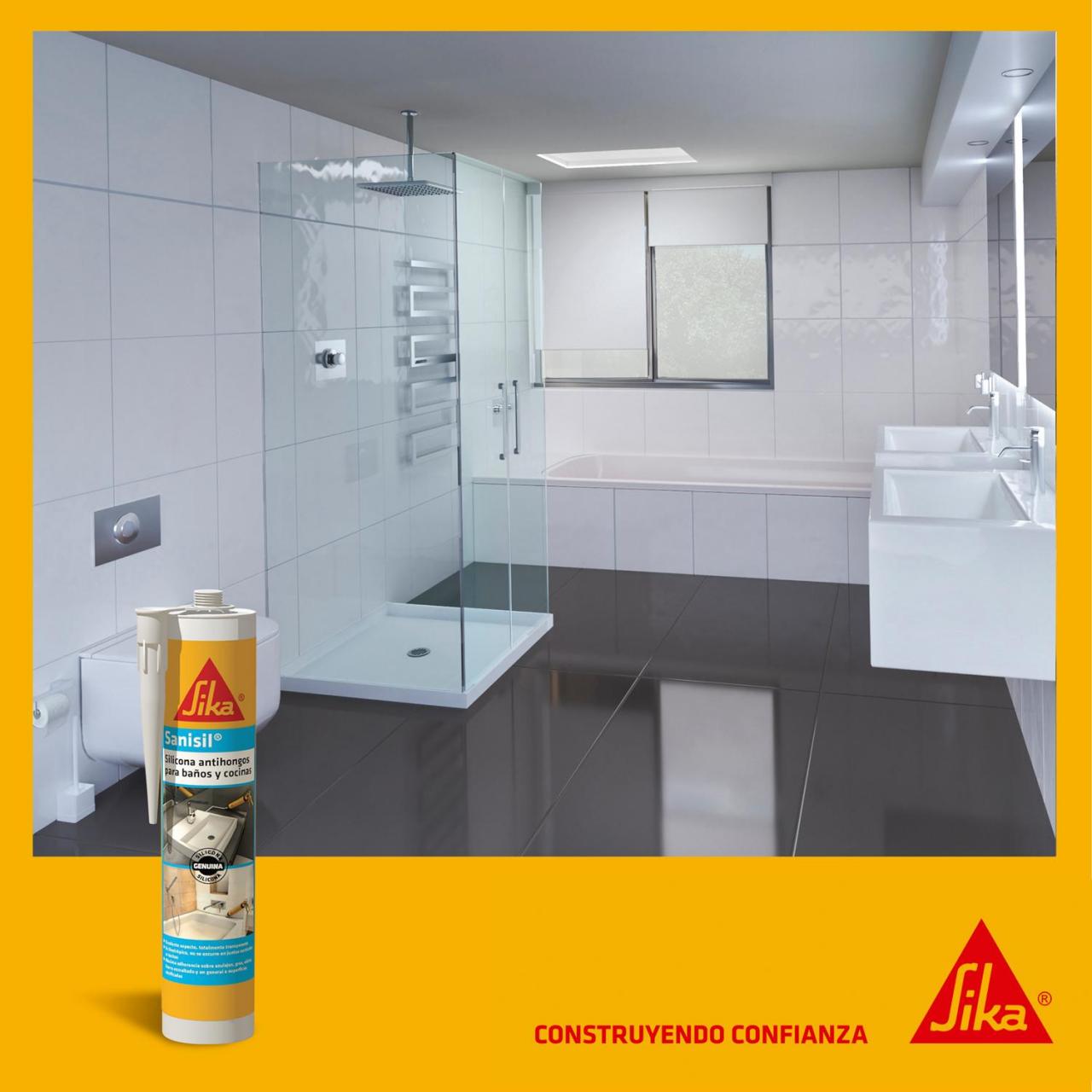 SELLADOR SANISIL TRANSPARENTE 280CC BAÑOS SIKA