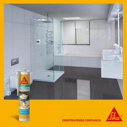 SELLADOR SANISIL TRANSPARENTE 280CC BAÑOS SIKA