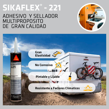 SELLADOR SIKAFLEX-221 GRIS 300CC