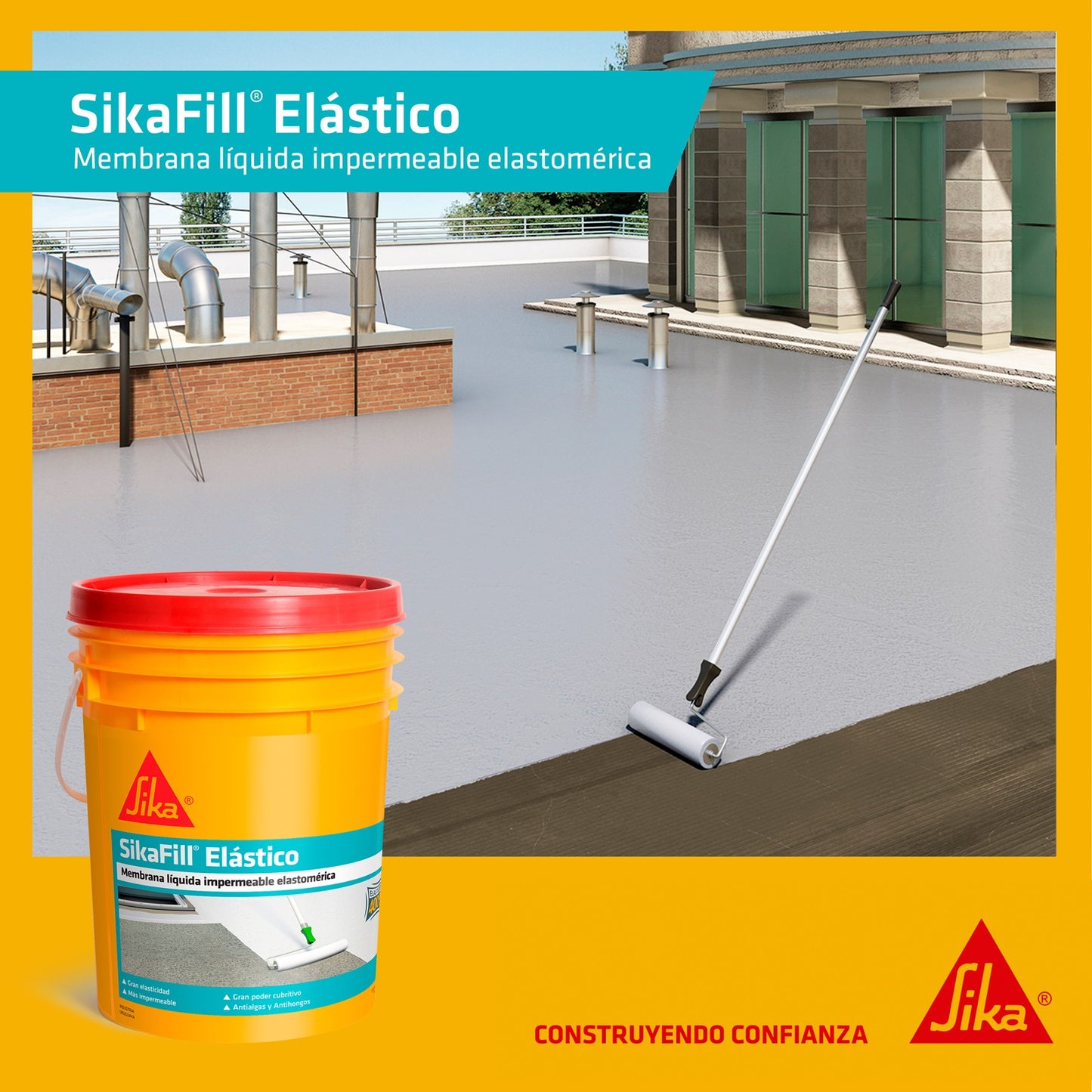 MEMBRANA LIQUIDA SIKAFILL ELÁSTICO 400% 4K BLANCO