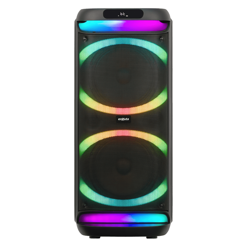Torre de sonido portátil 10” x2 Bluetooth, 1000 Watts – TSENX2910D100 – Enxuta