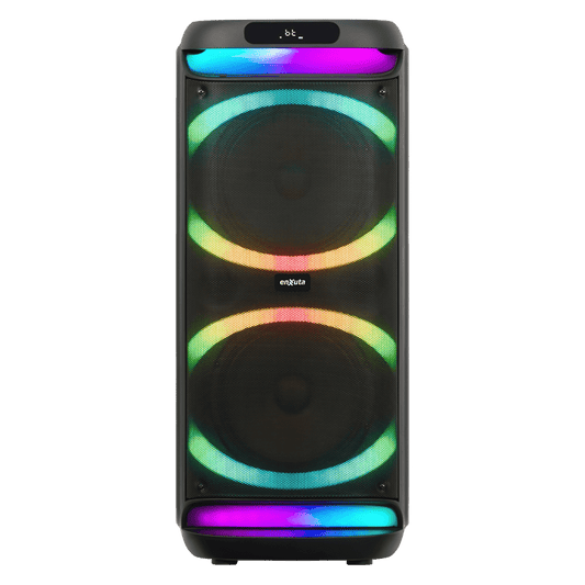 Torre de sonido portátil 10” x2 Bluetooth, 1000 Watts – TSENX2910D100 – Enxuta