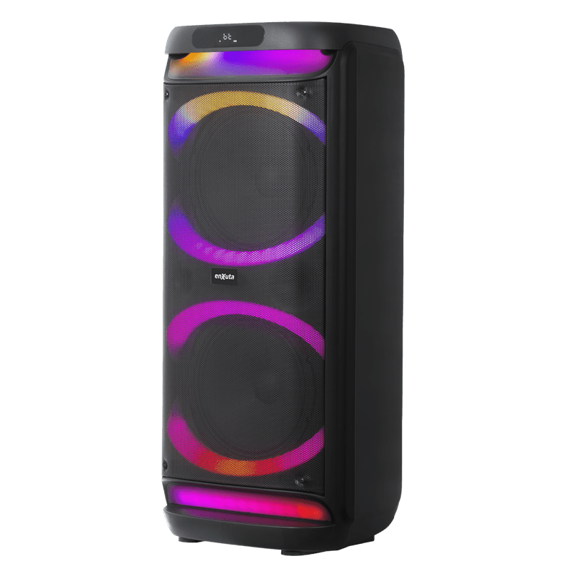 Torre de sonido portátil 10” x2 Bluetooth, 1000 Watts – TSENX2910D100 – Enxuta