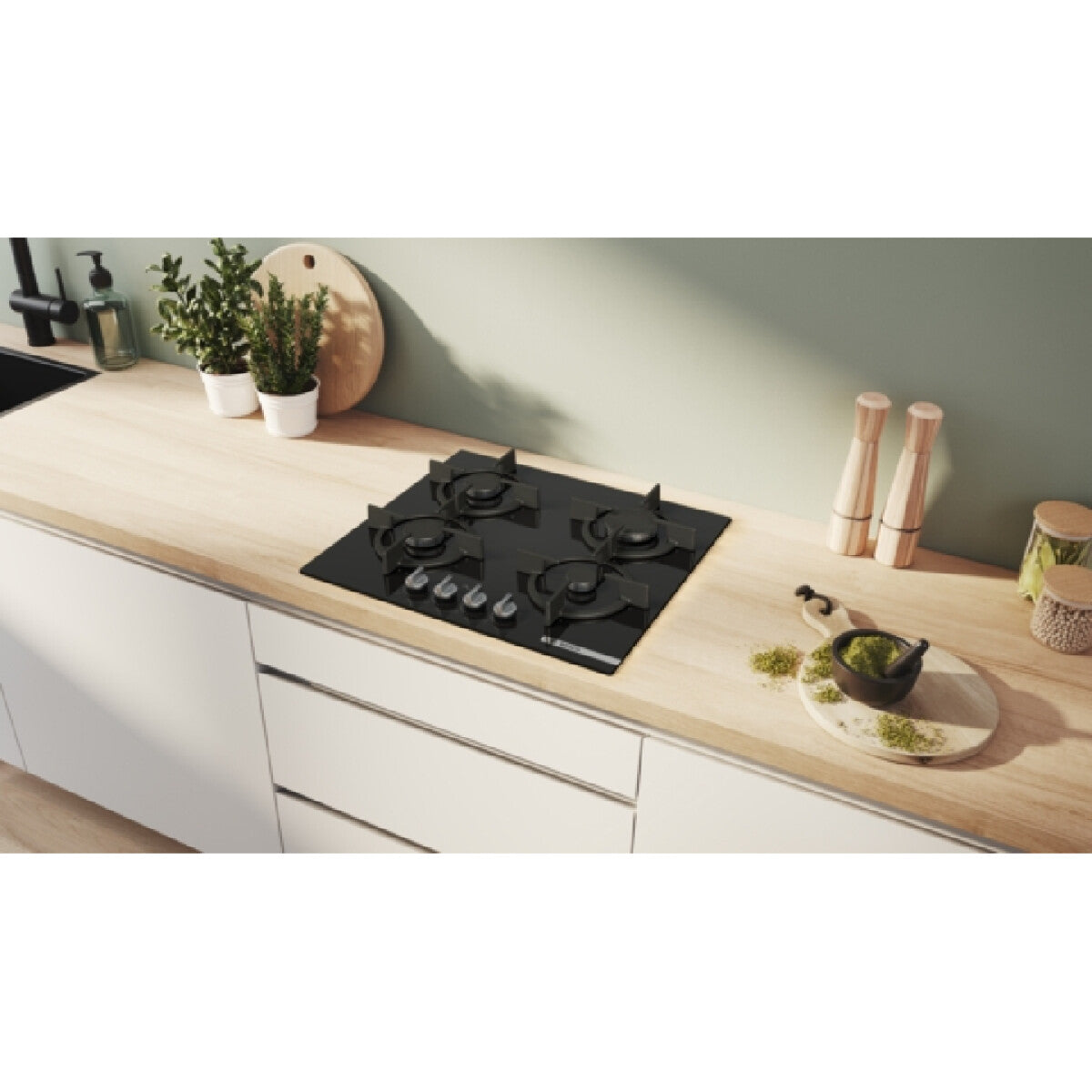 Anafe a gas Bosch PPP6A6I10 Vidrio 60 cm