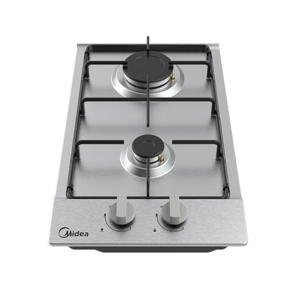 Anafe a gas Inox 2 hornallas Midea MG30SB005MN2B