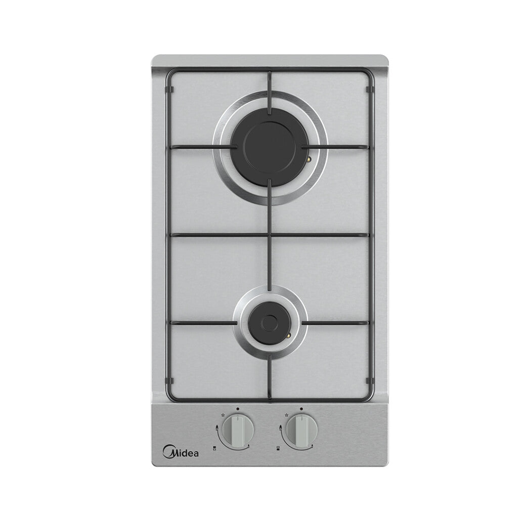 Anafe a gas Inox 2 hornallas Midea MG30SB005MN2B