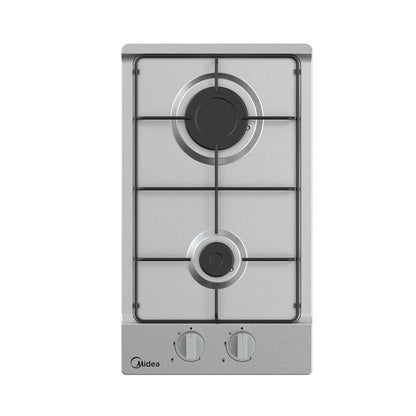 Anafe a gas Inox 2 hornallas Midea MG30SB005MN2B
