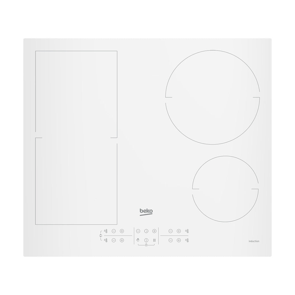 Anafe de inducción blanco 60cm 4 zonas Beko HII 64200 FMTW