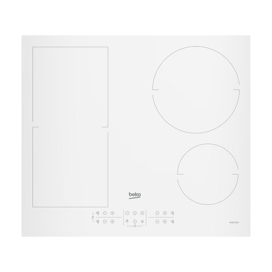 Anafe de inducción blanco 60cm 4 zonas Beko HII 64200 FMTW