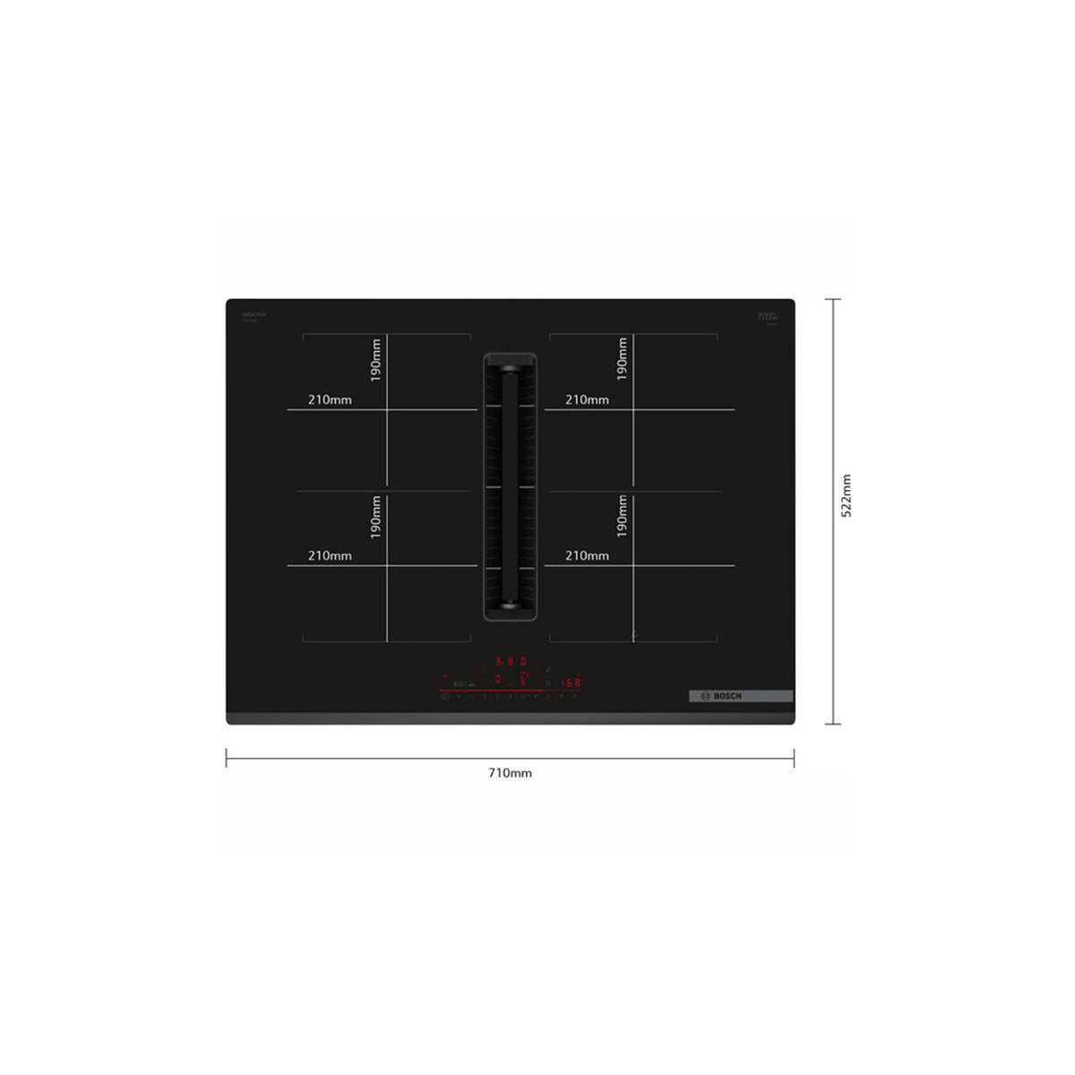 Anafe de Induccion Bosch PVQ731H26E c/extractor