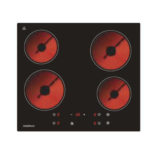 anafe eléctrico vitroceramica 4 discos