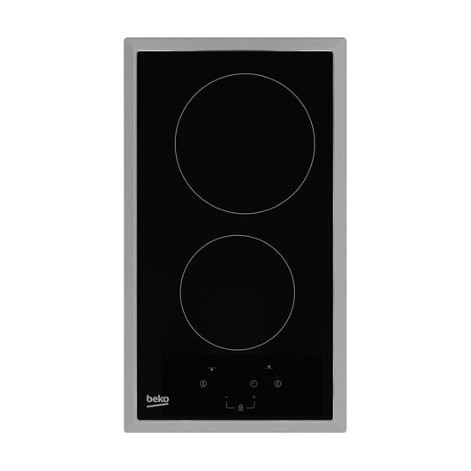 Anafe vitrocerámico 30cm 2 zonas Beko HDMC 32400 TX