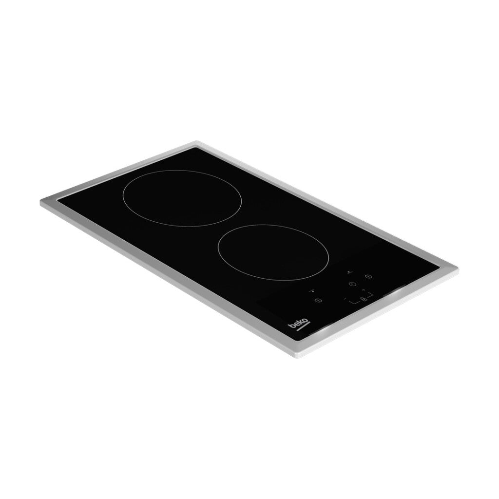 Anafe vitrocerámico 30cm 2 zonas Beko HDMC 32400 TX