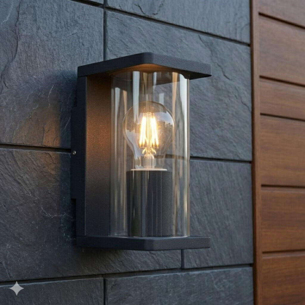 Aplique de pared estilo farol colonial 20cm