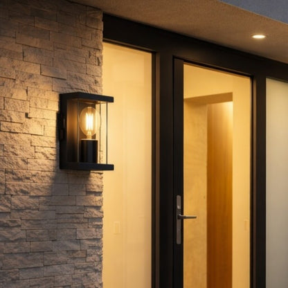 Aplique de pared estilo farol colonial 20cm