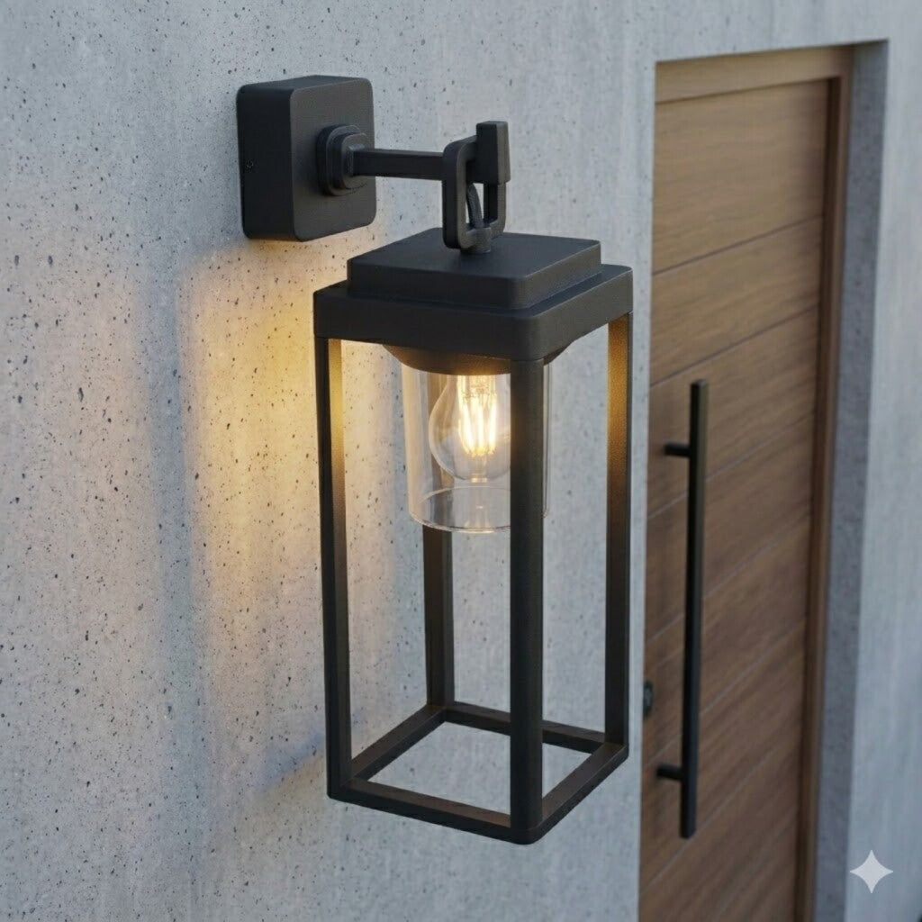 Aplique de pared estilo farol colonial 43cm