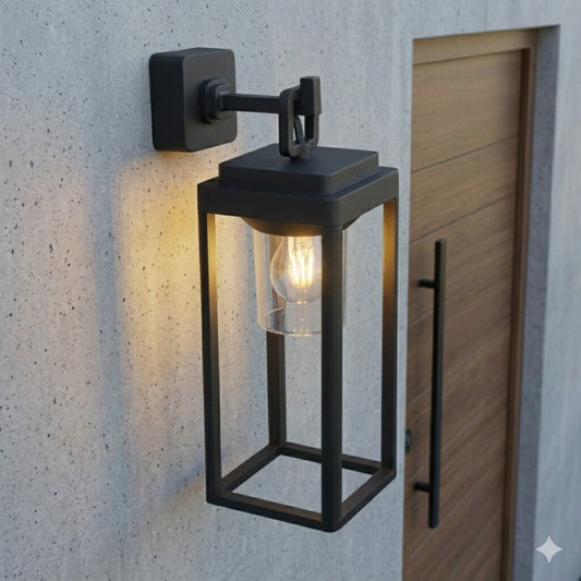 Aplique de pared estilo farol colonial 43cm