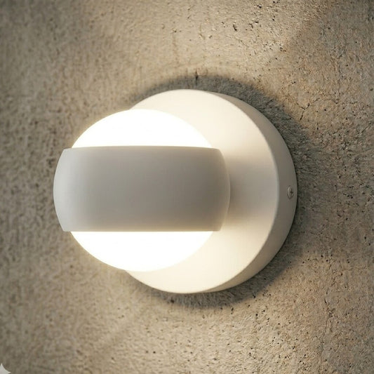 Aplique Led Bidireccional de Pared tipo spot esfera minimalista