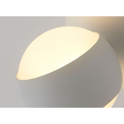 Aplique Led Bidireccional de Pared tipo spot esfera minimalista