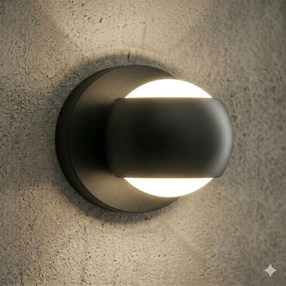 Aplique Led Bidireccional de Pared tipo spot esfera minimalista