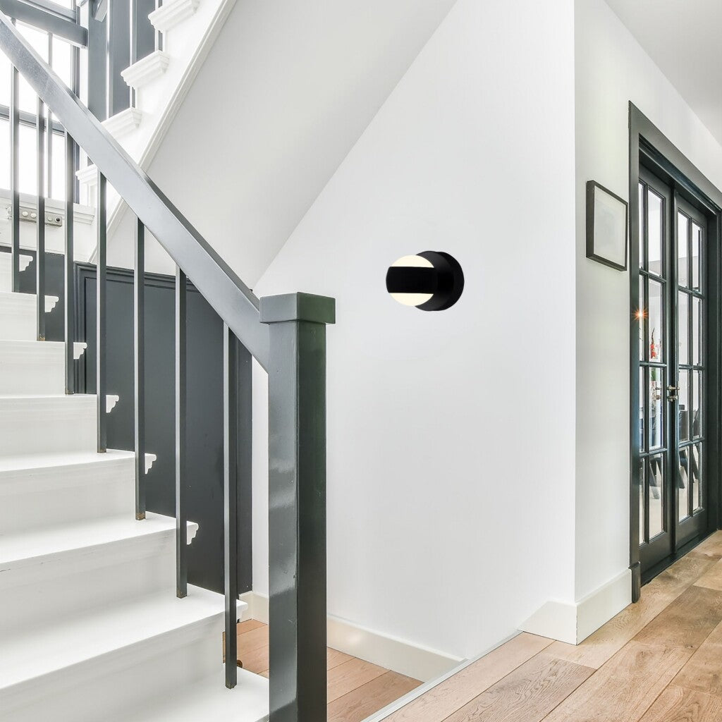 Aplique Led Bidireccional de Pared tipo spot esfera minimalista