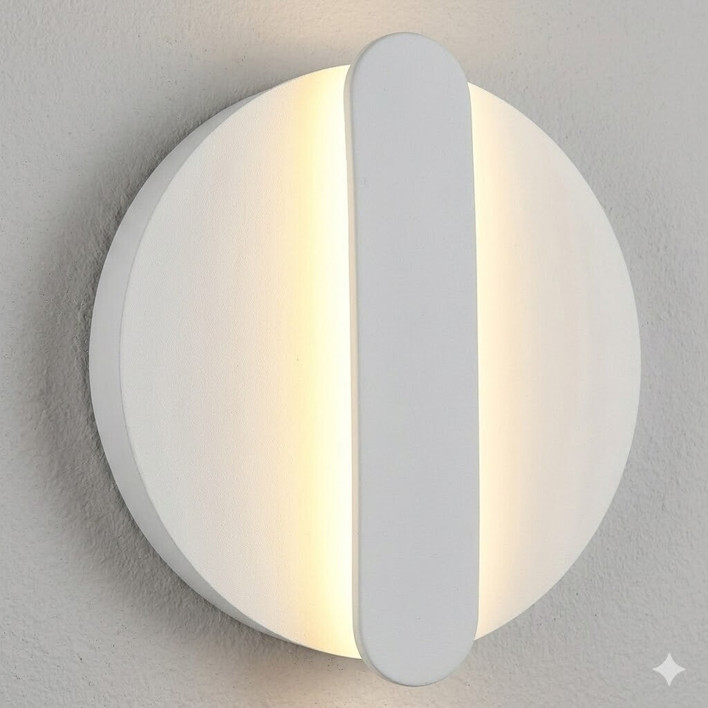 Aplique led circular luz indirecta 9w