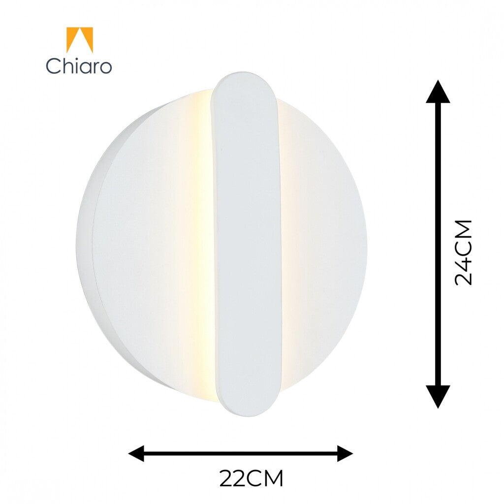 Aplique led circular luz indirecta 9w