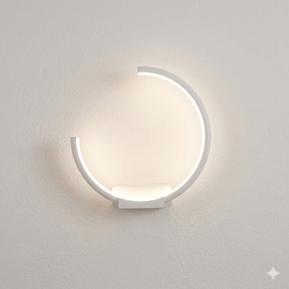 Aplique led circulo cortado 13w Luz neutra
