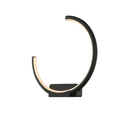 Aplique led circulo cortado 13w Luz neutra