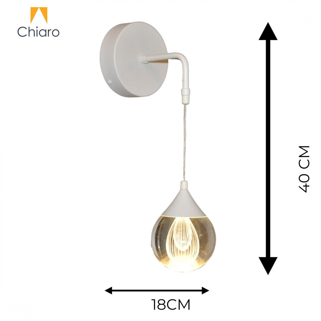 Aplique led de pared blanco efecto luz flotante 5W